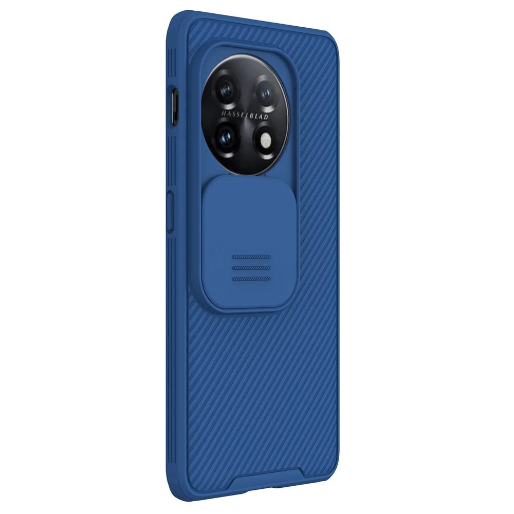 NILLKIN CamShield Pro for OnePlus 11 5G PC+TPU Phone Case Camera Slide Cover Phone Shell - Blue - 6