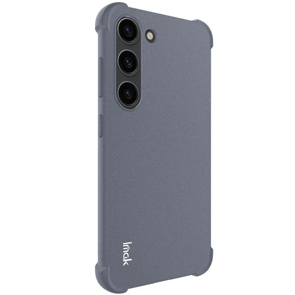 IMAK Matte Phone Case Samsung Galaxy S23 , Four Corners Airbag Drop-proof TPU Cell Phone Cover - Grey - 3