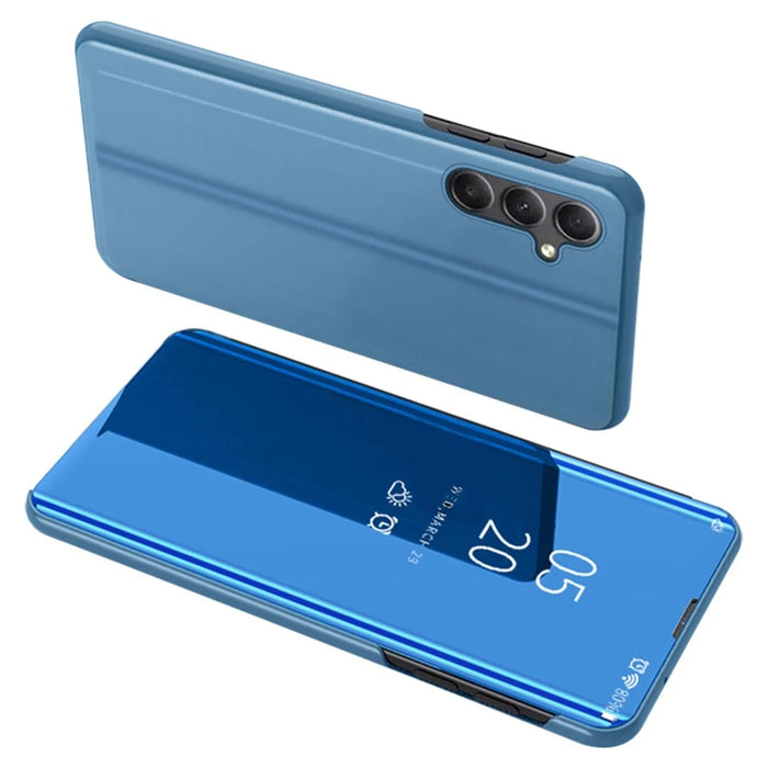 For Samsung Galaxy A34 5G Flip Leather Cover with Stand Full Body Protective Phone Case - Sky Blue - 1