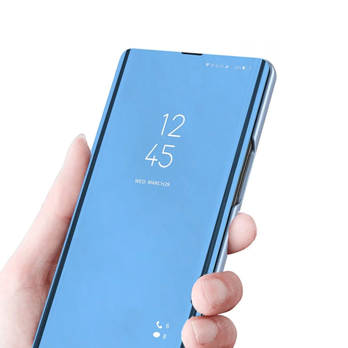 For Samsung Galaxy A34 5G Flip Leather Cover with Stand Full Body Protective Phone Case - Sky Blue - 4
