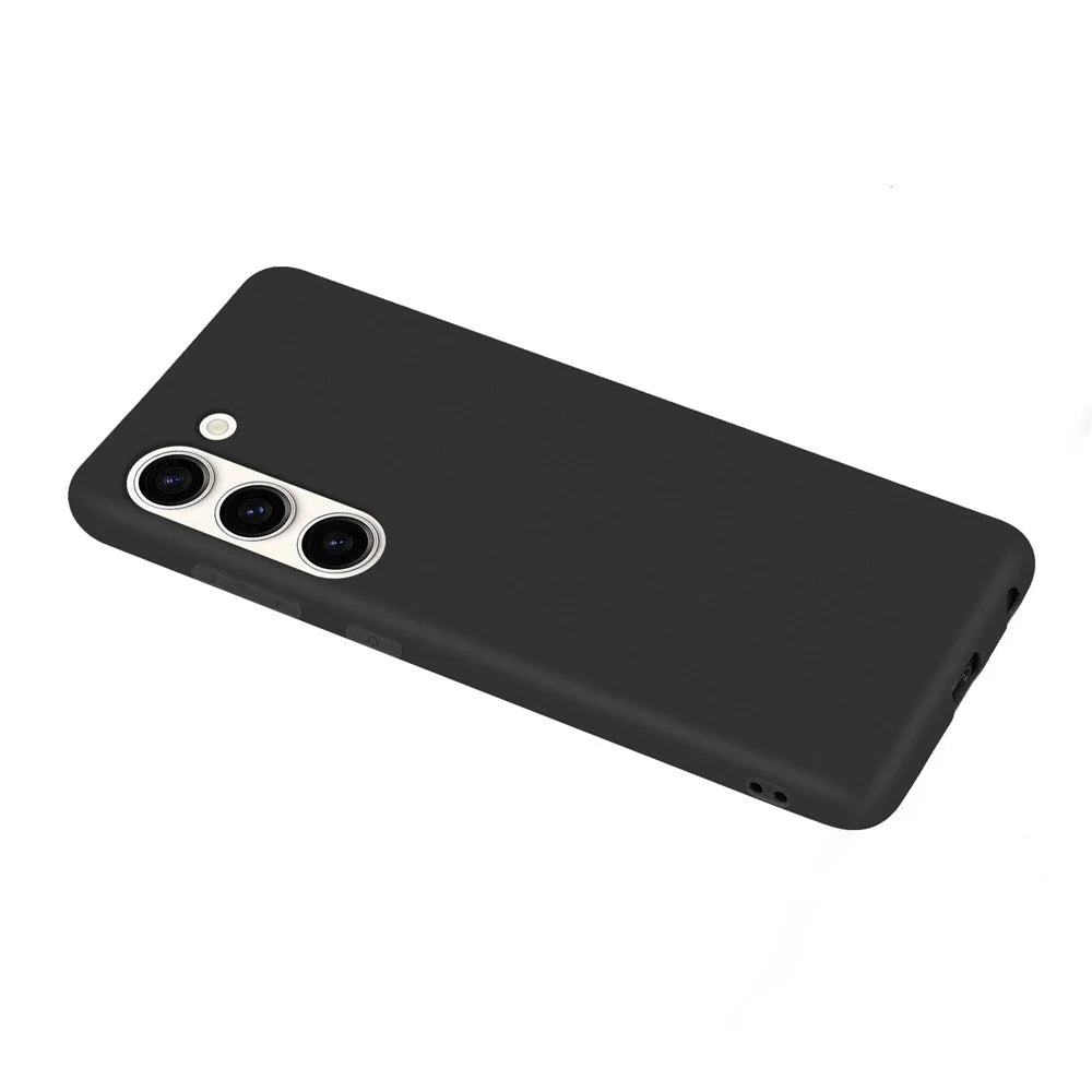 For Samsung Galaxy S23 Candy Color Matte Phone Case Anti-scratch TPU Back Cover - Black - 2