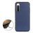 For Sony Xperia 10 V Genuine Leather Coated TPU Soft Grip Cover Textured Shockproof Phone Case - Blue - 2