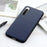 For Sony Xperia 10 V Genuine Leather Coated TPU Soft Grip Cover Textured Shockproof Phone Case - Blue - 3