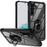 For Samsung Galaxy A54 5G Ring Kickstand Phone Case Alloy Lens Frame PC + TPU Protective Cover - Black - 1
