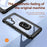 For Samsung Galaxy A54 5G Ring Kickstand Phone Case Alloy Lens Frame PC + TPU Protective Cover - Black - 7