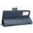 For TCL Ion X Leather Phone Case Wallet Stand Imprinted Triangle Anti-Drop Phone Cover - Blue - 3