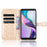 For TCL Ion X PU Leather Stand Wallet Phone Case Dot Pattern Imprinted Smartphone Cover - Rose Gold - 2