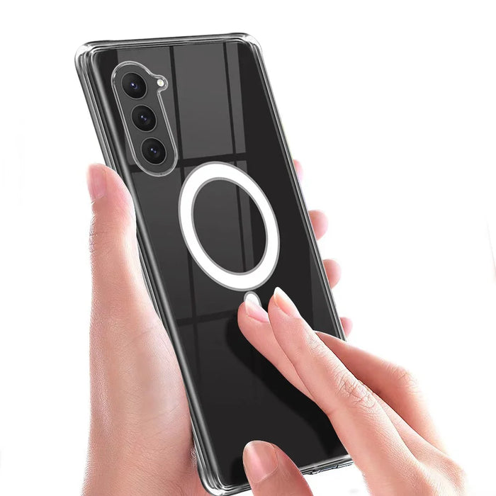 Acrylic TPU Clear Case for Samsung Galaxy S23+ Cell Phone Cover Magnetic Case Protective Shell - 2