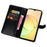 IDEWEI For Realme C55 Flip Leather Phone Cover Crocodile Texture Stand Wallet Phone Case - Black - 2
