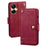 IDEWEI For Realme C55 Protective Phone Case Flip Leather Wallet Cell Phone Stand Cover - Red - 1