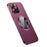 RH05 Magnetic Phone Shell for iPhone 14 Pro Case Soft TPU PC PU Leather Coated Phone Cover - Purple - 1