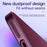 RH05 Magnetic Phone Shell for iPhone 14 Pro Case Soft TPU PC PU Leather Coated Phone Cover - Purple - 6
