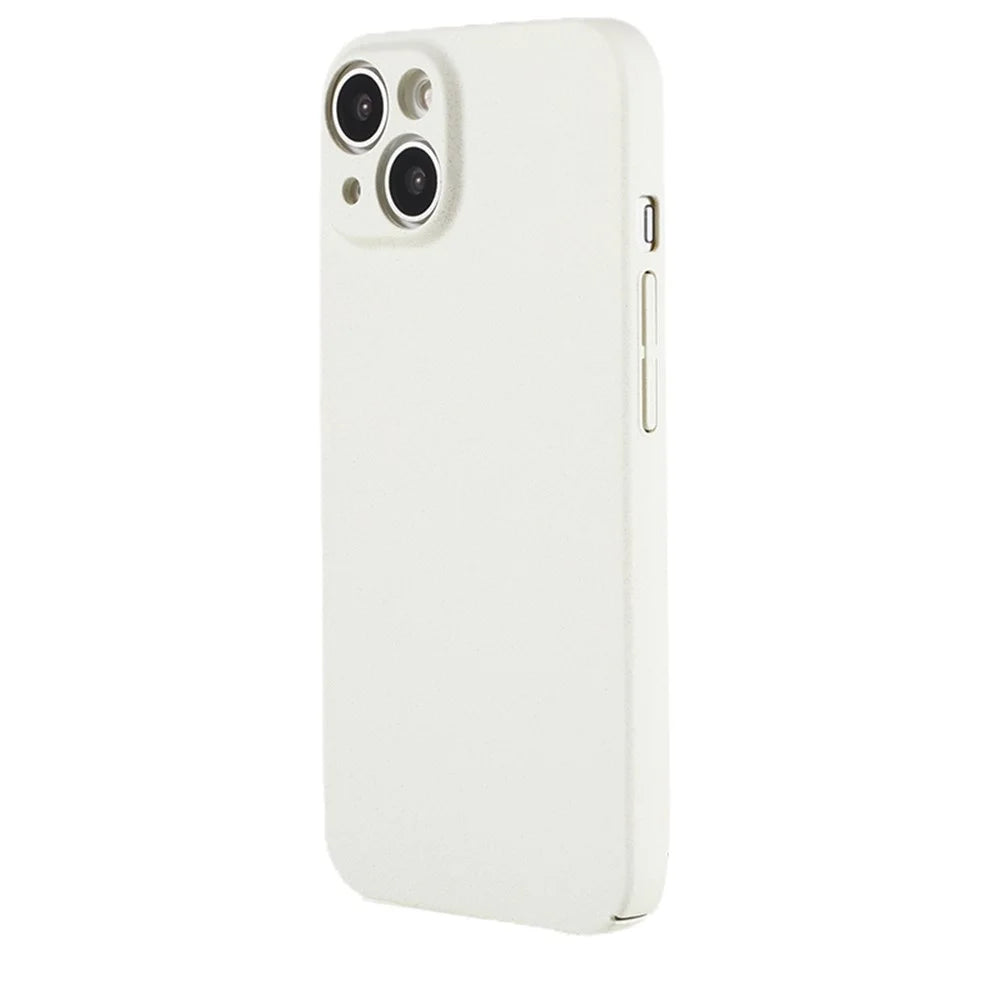 For iPhone 13 mini 5.4 inch Hard PC Shockproof Phone Case Camera Protection Matte Phone Cover - White - 2
