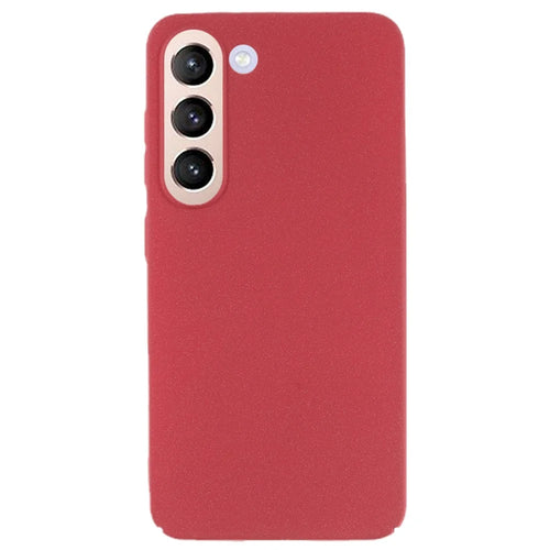 For Samsung Galaxy S21 4G / 5G Drop Resistant Hard PC Phone Case Matte Texture Phone Cover - Wine Red - 1