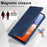 LC.IMEEKE For Samsung Galaxy A14 4G / 5G PU Leather Flip Wallet Case RFID Blocking Stand Phone Cover - Blue - 6