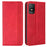 For TCL 403 Retro Phone Cover Magnetic PU Leather Stand Cell Phone Wallet Case - Red - 1