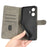 For Realme C55 4G / Narzo N55 4G RFID Blocking PU Leather Phone Case Stand Phone Wallet Cover with Strap - Black - 5
