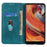 For Google Pixel 7a Split Leather Phone Case Litchi Texture Wallet Stand Flip Protective Cover - Green - 2