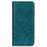 For Google Pixel 7a Split Leather Phone Case Litchi Texture Wallet Stand Flip Protective Cover - Green - 7