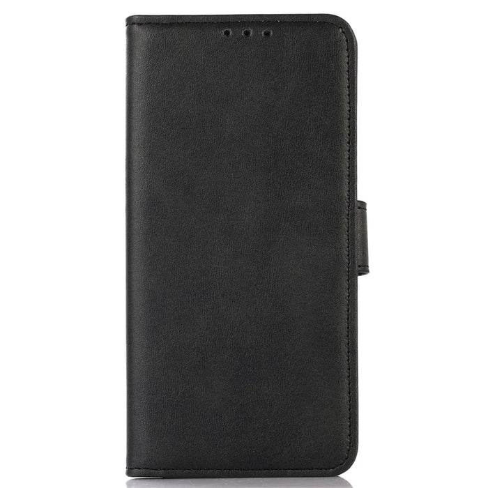 For Sony Xperia 10 V Cowhide Texture Mobile Phone Cover Leather Stand Wallet Cell Phone Case - Black - 7