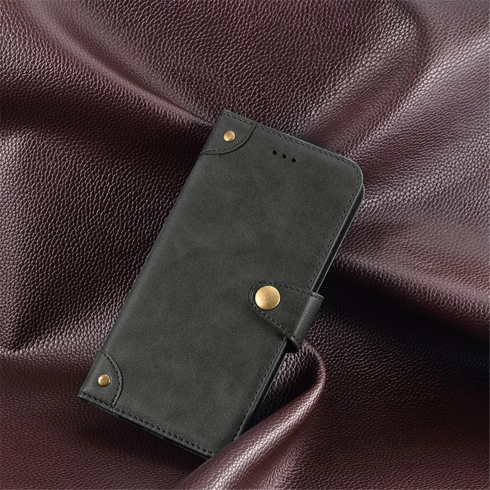 IDEWEI For Realme GT Neo 5 5G / GT3 5G Cell Phone Case Flip Leather Wallet Cell Phone Stand Cover - Black - 4