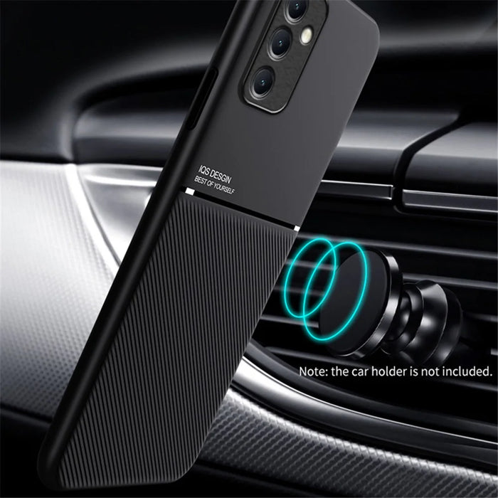 Shockproof Shell for Samsung Galaxy A54 5G Phone Case Lines Imprinted PU Leather TPU Cover - Red - 5