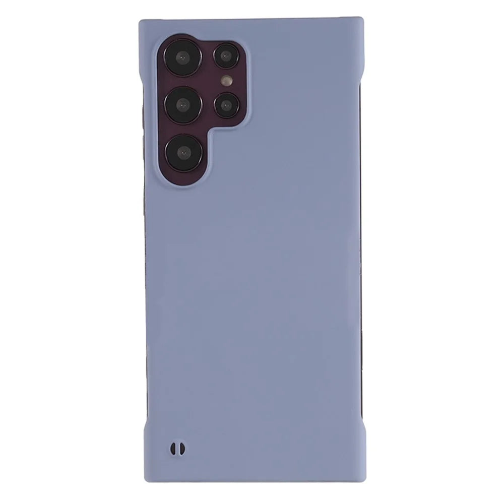 For Samsung Galaxy S22 Ultra 5G Skin-touch Frameless Phone Case Hard PC Phone Cover - Lavender Grey - 2