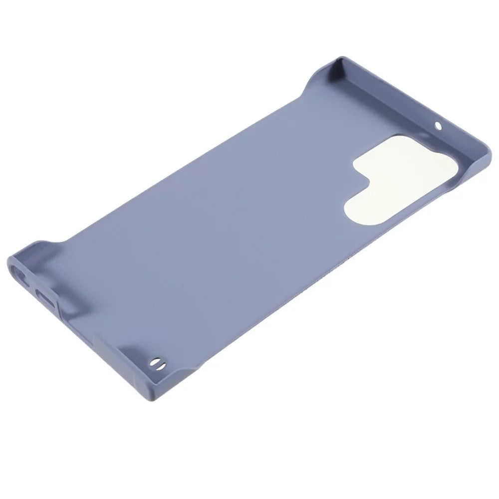 For Samsung Galaxy S22 Ultra 5G Skin-touch Frameless Phone Case Hard PC Phone Cover - Lavender Grey - 6