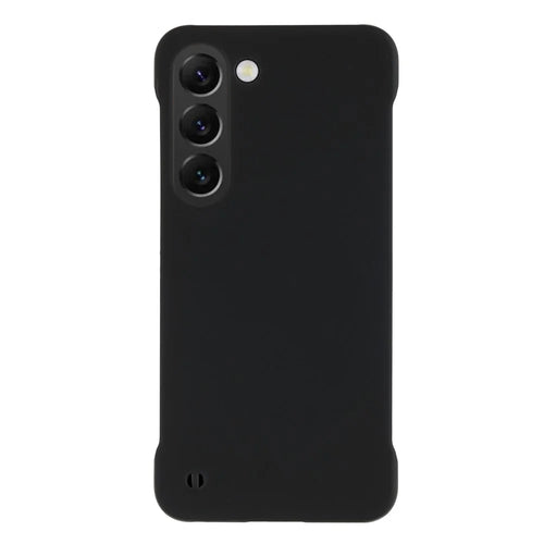 For Samsung Galaxy S23 Hard PC Thin Shockproof Cover Skin-touch Protective Frameless Phone Case - Black - 1