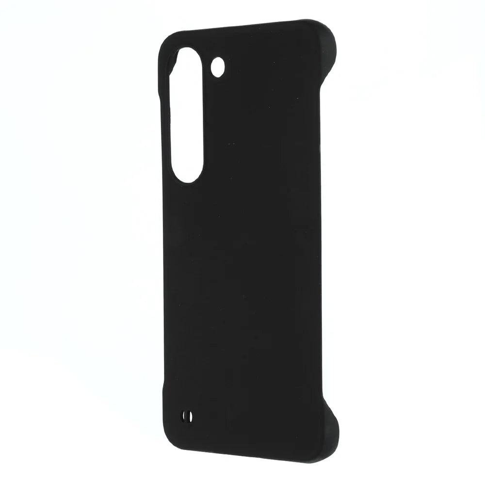 For Samsung Galaxy S23 Hard PC Thin Shockproof Cover Skin-touch Protective Frameless Phone Case - Black - 2