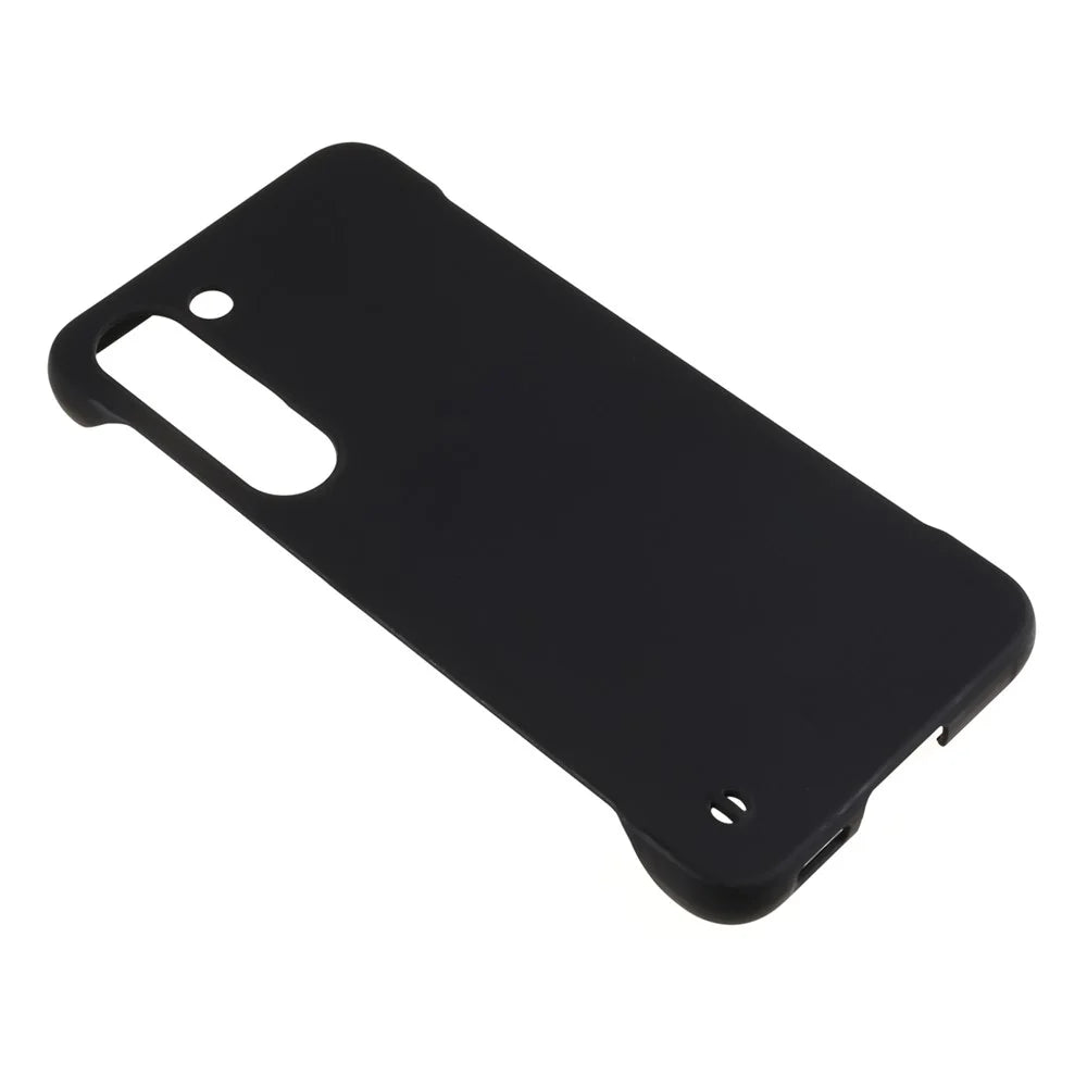 For Samsung Galaxy S23 Hard PC Thin Shockproof Cover Skin-touch Protective Frameless Phone Case - Black - 4