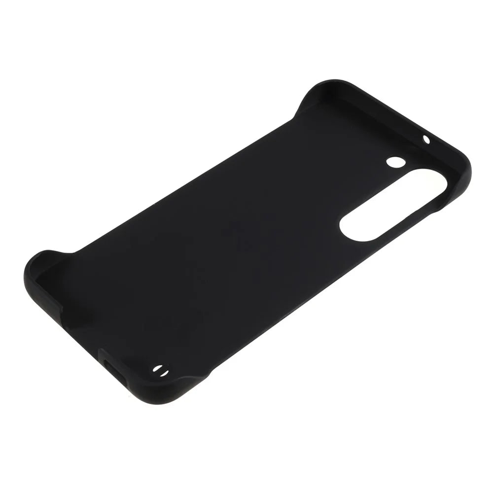 For Samsung Galaxy S23+ Frameless PC Phone Case Skin-touch Protective Hard Mobile Phone Cover - Black - 5