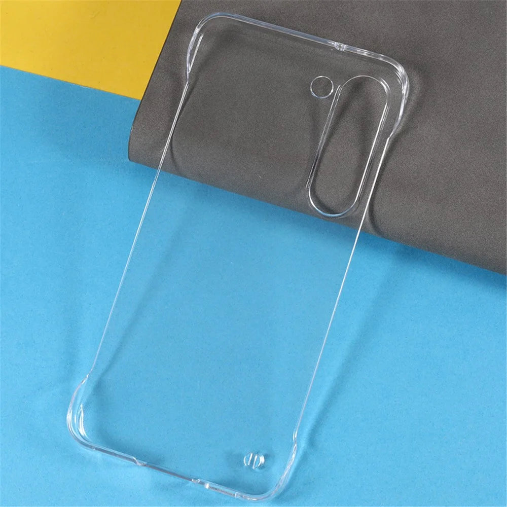 For Samsung Galaxy S21 5G Frameless Hard PC Phone Case Transparent Mobile Phone Cover - 5