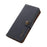 KHAZNEH For Google Pixel 7a RFID Blocking Wallet Phone Shell Genuine Cow Leather Stand Cover - Blue - 6