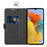 For Samsung Galaxy M14 5G Stand Leather Phone Case Card Holder Mobile Phone Cover - Black - 2