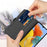 For Samsung Galaxy M14 5G Stand Leather Phone Case Card Holder Mobile Phone Cover - Black - 5