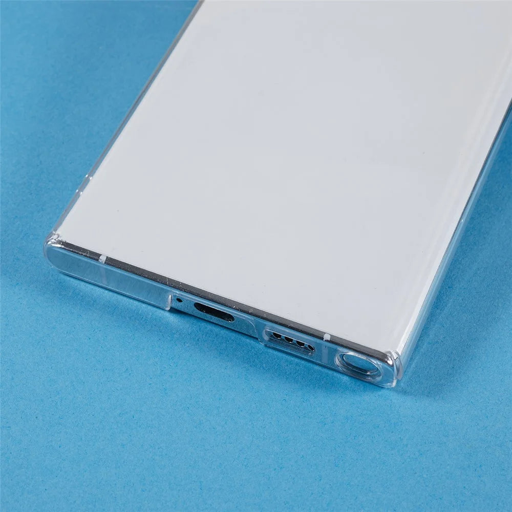 For Samsung Galaxy S22 Ultra 5G Hard PC Cell Phone Protective Cover Transparent Phone Case - 7