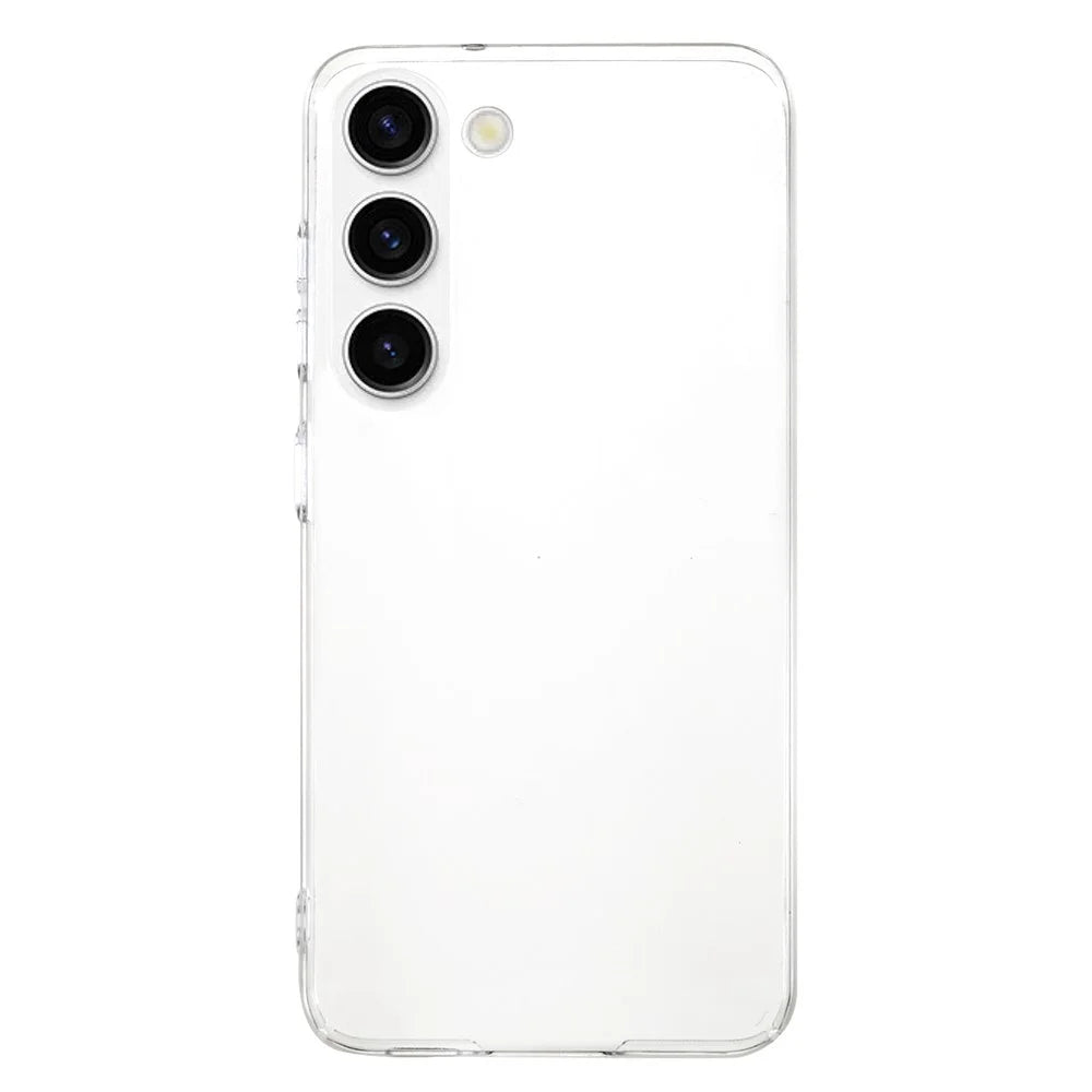 For Samsung Galaxy S23+ Slim Cell Phone Case Hard Plastic Precise Cutout HD Clear Phone Back Cover - 1