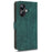 For Realme 10 Pro+ 5G RFID Blocking Wallet Phone Case PU Leather Stand Flip Cover with Strap - Green - 5