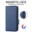 For Realme 10 Pro 5G PU Leather Wallet Phone Case Stand Litchi Texture Shockproof Protective Cover - Dark Blue - 4