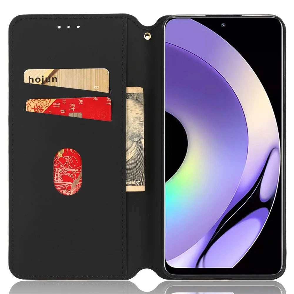 For Realme 10 Pro 5G PU Leather Stand Phone Case Wallet Flip Rhombus Pattern Imprinted Phone Cover - Red - 2