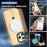 For iPhone 13 Pro 6.1 inch Magnetic Phone Case Compatible with MagSafe PC+TPU Ring Kickstand Cover - Orange - 3