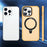 For iPhone 13 Pro 6.1 inch Magnetic Phone Case Compatible with MagSafe PC+TPU Ring Kickstand Cover - Orange - 7