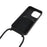 Liquid Silicone Case for iPhone 13 Pro Max 6.7 inch Anti-Drop Protective Phone Cover with Card Slot, Strap - Black - 4