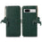 For Google Pixel 7a Genuine Cow Leather Litchi Texture RFID Blocking Wallet Stand Case - Green - 1