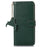 For Google Pixel 7a Genuine Cow Leather Litchi Texture RFID Blocking Wallet Stand Case - Green - 6
