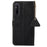 Anti-Scratch Phone Cover for Sony Xperia 1 V Genuine Cow Leather Litchi Texture RFID Blocking Stand Wallet Case - Black - 7
