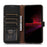 For Sony Xperia 10 V RFID Blocking Phone Cover Stand Genuine Cow Leather Litchi Texture Phone Wallet Case - Black - 2