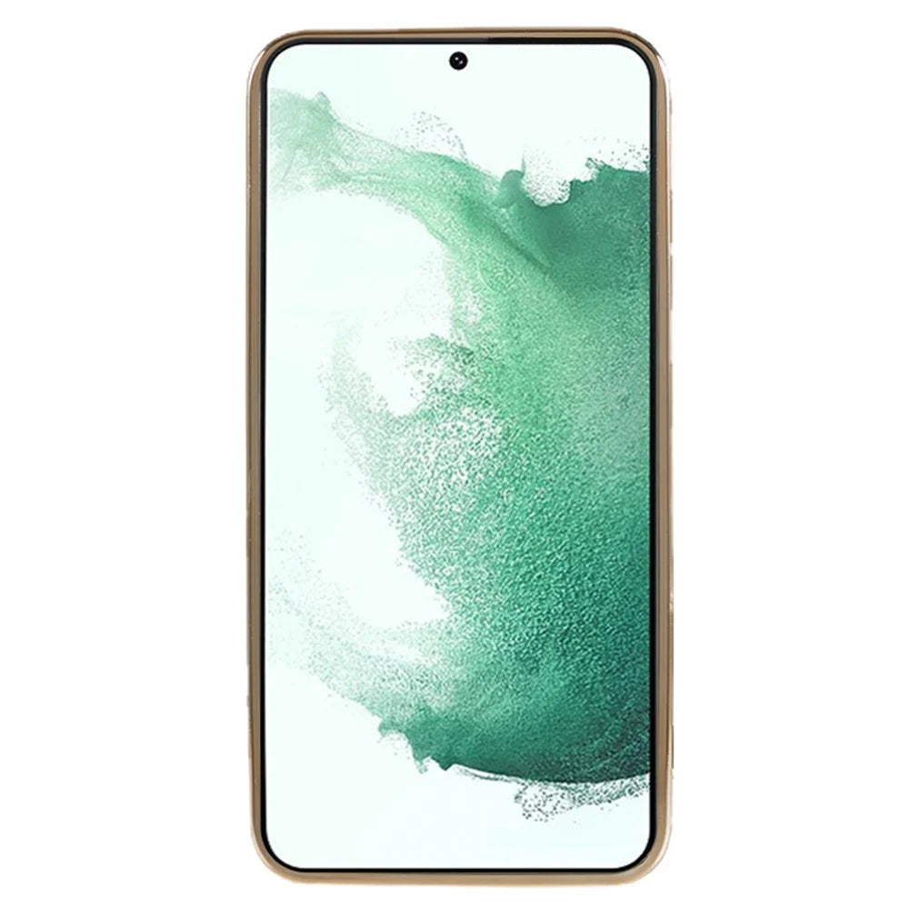 For Samsung Galaxy S22+ 5G Phone TPU Case Dual Color Electroplating Cell Phone Cover - Green - 3