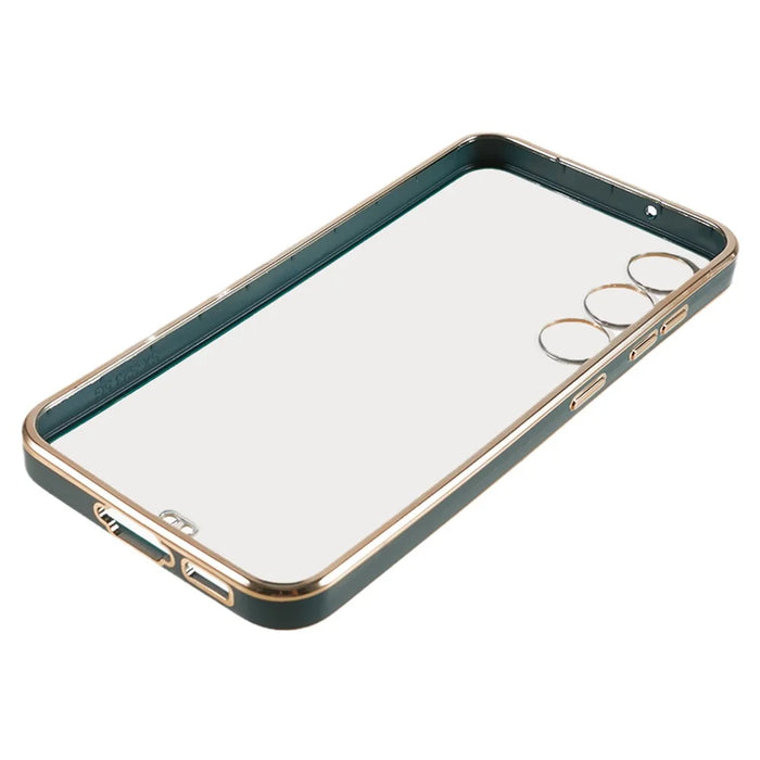 For Samsung Galaxy S23+ Soft TPU Electroplating Phone Case Dual Color Smartphone Cover - Green - 6